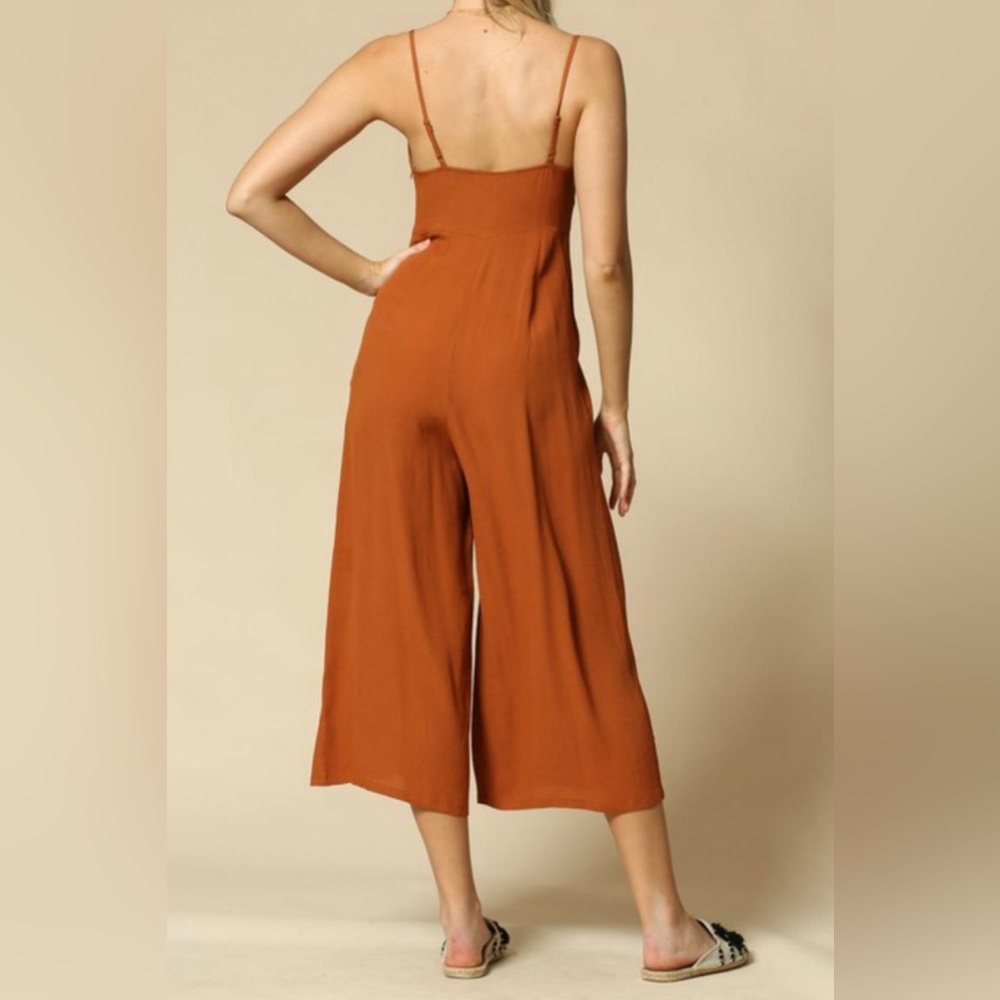By Together Rust Jumpsuit - Picture 3 of 3